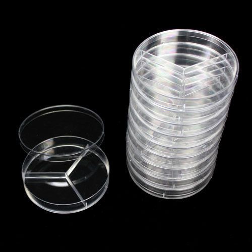90x 20mm plastic polystyrene petri dishes sterile culture dishes with lids 10pcs