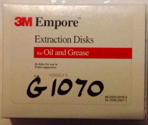 3M Empore Extraction Disks for Oil and Grease 47 mm, 20/pack