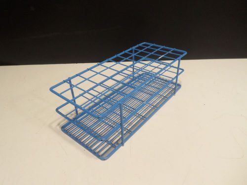 BEL-ART Blue Epoxy-Coated Wire 40-Position Place 18-20mm Test Tube Rack Support