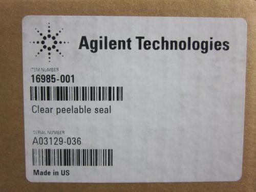 AGILENT PlateLoc Thermal Microplate Heat Seals Clear Peelable 16985-001 #2