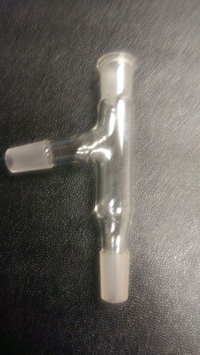 Glass distill. 75° angle 3-way connecting adapter tube 14/20 for sale