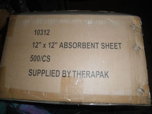 1 case of Therapak absorbent pads, 12&#034; by 12&#034;, case of 500, NEW