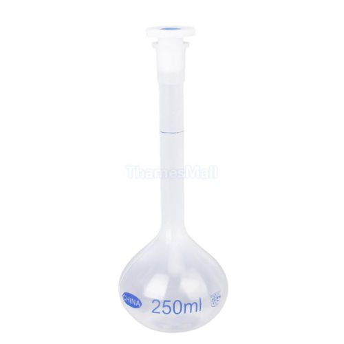 250ml Laboratory Volumetric Flask Measuring Bottle with Cap Graduated Container