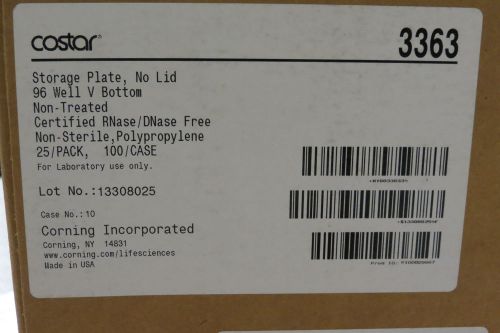 New Case Costar Clear 96-Well Storage Plates # 3363 Qty 100
