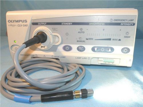 Olympus clv-s40 endoscopy light source 300 watt xenon with fiber opitc cable for sale