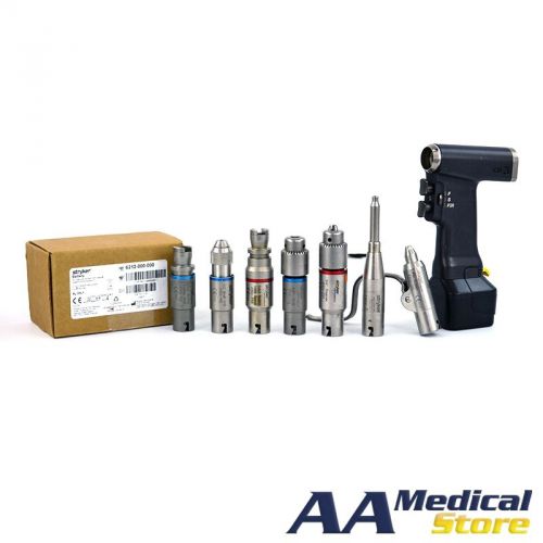 Stryker 4300 Cordless Driver 3 Handpiece &amp; 4100 Attachments &amp; Battery