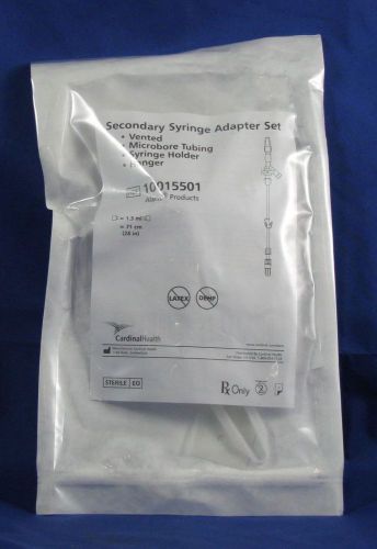 Carefusion alaris secondary syringe adapter set 10015501 - 50 pack! for sale