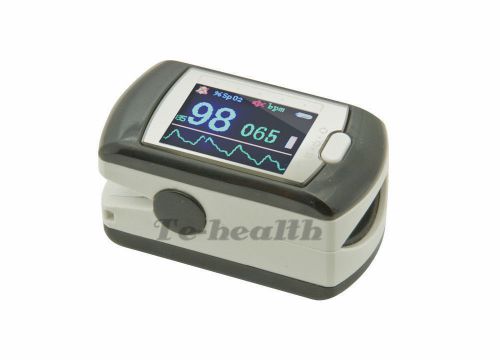 Contec fingertip pulse oximeter spo2 monitor oled usb+sw cms50e for sale