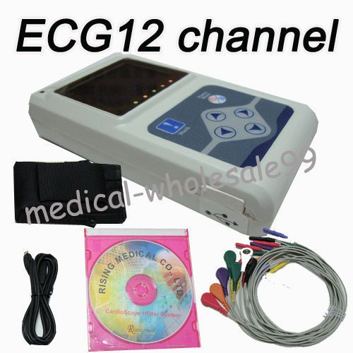 CA Sale ECG CardioScape System 12-Channel Holter Monitor Recorder/Analyzer A++