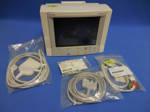 Datascope passport xg monitor 0998-00-0133-44 ecg spo2 cables pulled working for sale