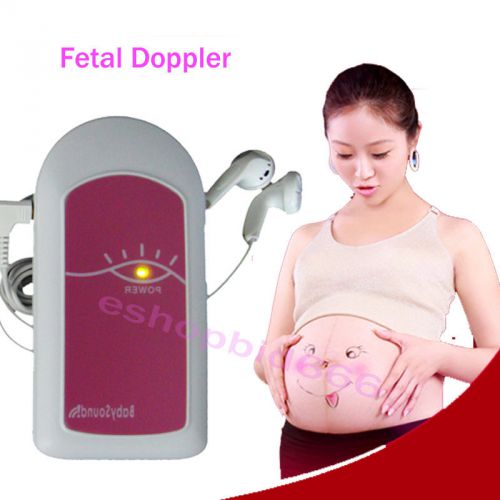 Sale CE FDA Baby Sound Fetal doppler, Heart Rate Monitor, Free Gel BaBy A Pink