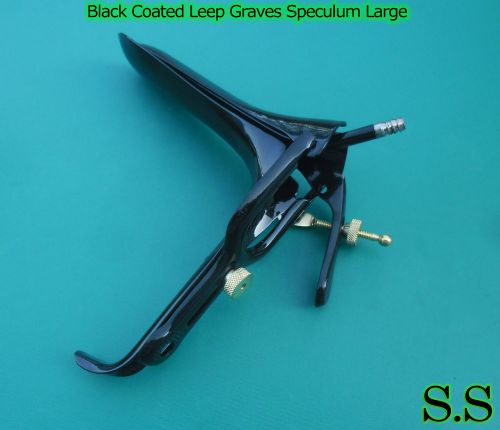 Black Coated Leep Graves Speculum Large Ob/Gyneclogy Instruments