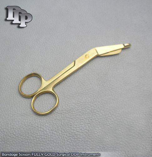 Bandage Scissors Nurses Surgical Instrument Full Gold