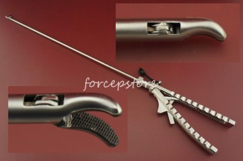 New 5x330mm Laparoscopic Needle Holder Curved Tip Laparoscopy