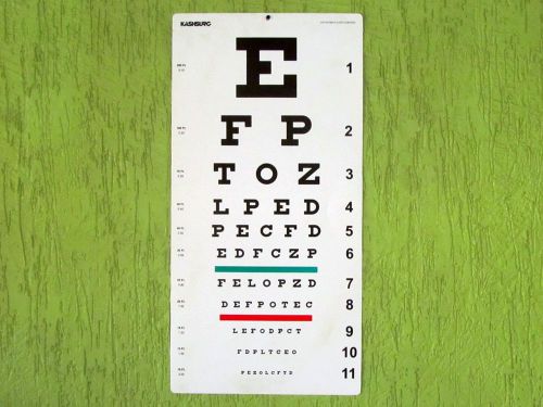 Snellen Eye Chart, Distance Vision Eye Chart (Pack of 25pcs), HLS EHS