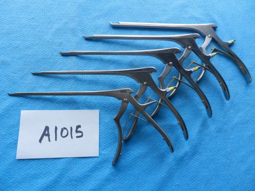 V. mueller surgical orthopedic neuro spine spinal kerrison rongeurs set  1mm-5mm for sale