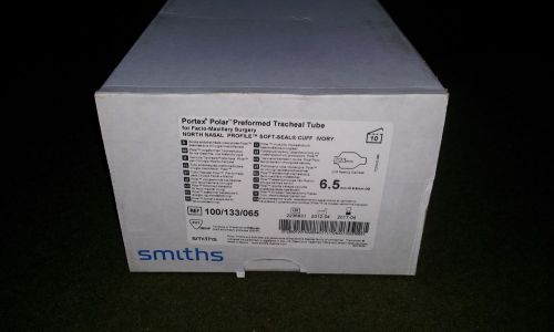 Smiths portex polar preformed tracheal tube 6.5 mm box of 10 new for sale