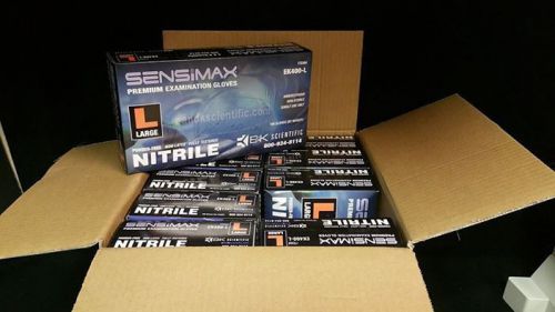 Sensimax Premium Nitrile Gloves Size Large 100/Box /10 Boxes in Case 1000 Gloves