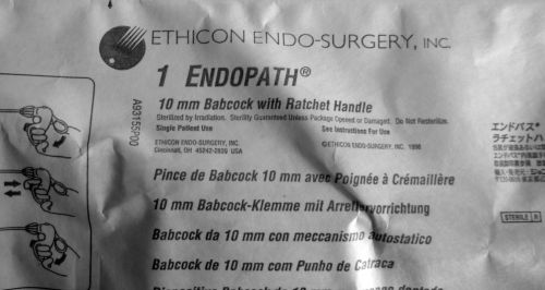 Ethicon 10BB 10mm x 39cm Babcock Ratchet Handle
