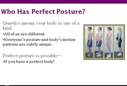 Patient Education Lecture PowerPoint Posture Chiropractic Massage Physio trainer