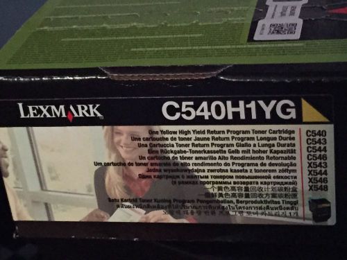 Genuine Lexmark High Cap.Yellow Toner Cartridge -LEXC540H1YG