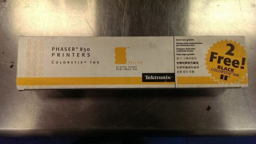 New Genuine Xerox Phaser 850 Colorstix Ink Yellow 016-1827-00 w/2 free black