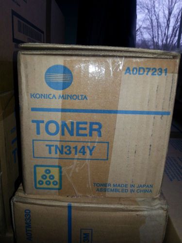 Genuine Konica Minolta TN-314Y TN314Y Yellow Toner NIB