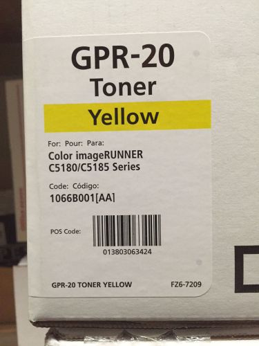 Canon Toner GPR-20 - Yellow factory sealed