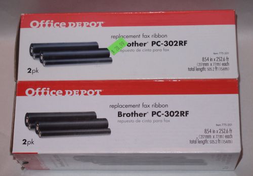 Brother PC-302RF replacement fax ribbon refills (lot of 4)