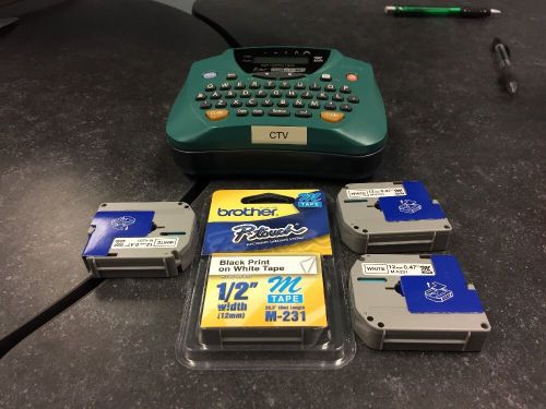Brother P-Touch  PT-65 Label Printer with Four Extra Rolls of Tape Lot