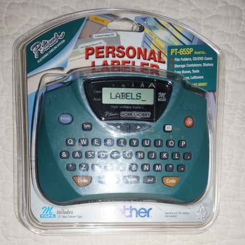 New In Package Brother P-Touch PT-65SP Personal Labeler LCD Display