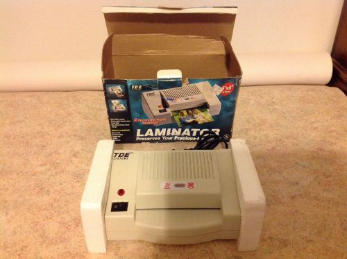 TDE SYSTEMS Laminating Machine 4&#034;x6&#034; Size Great Condition!!!