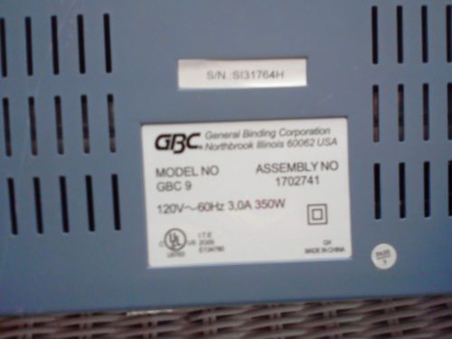 GBC 9 Desktop  LAMINATOR