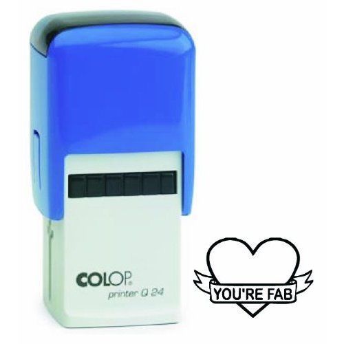 COLOP Printer Q24 You&#039;Re Fab Heart Word Stamp -  Black