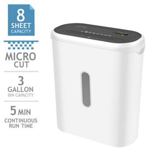 Sheet Micro-Cut Shredder Office Paper Credit Cards Safety Home Office Bin White
