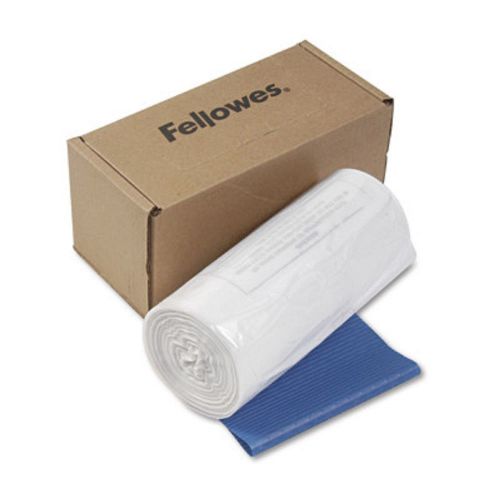 Fellowes Shredder Bags with Ties for Models C-120/20C/220/220C, 50 Count - Clear