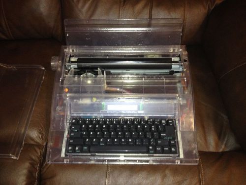 Swintec  2416dm cc typewriter / clear carry case model for sale