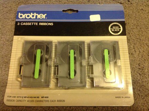 Brother Cassette Ribbon 6030 Black Pack of 3