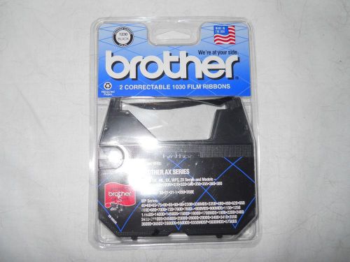 New Package of 2 Brother Correctable Film Ribbons 1230 Black Ax Series Plus One