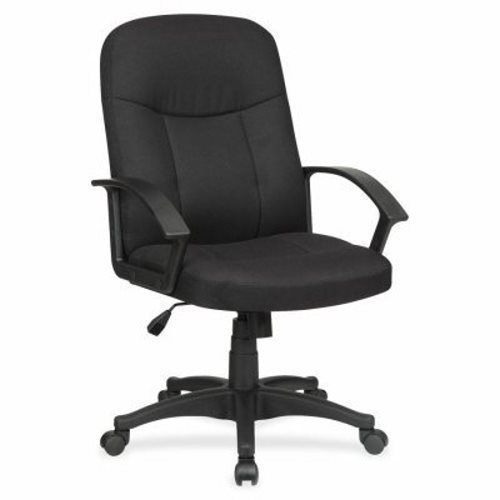 Lorell Executive Mid-Back Chair, 26-1/4&#034;x27-1/2&#034;x38-1/2&#034;, BK (LLR84552)
