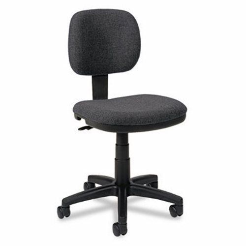 Basyx VL610 Series Swivel Task Chair, Charcoal Fabric/Black Frame (BSXVL610VA19)