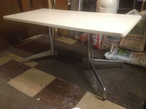 Herman Miller Double Pedestal Dining Conference Table with Base