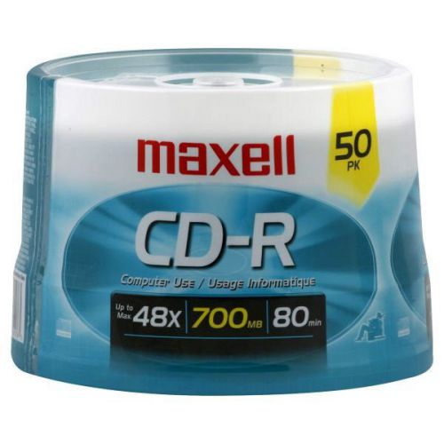 Maxell CD-R 700MB 80 Min 48X (50) Pack Spindle # 648250