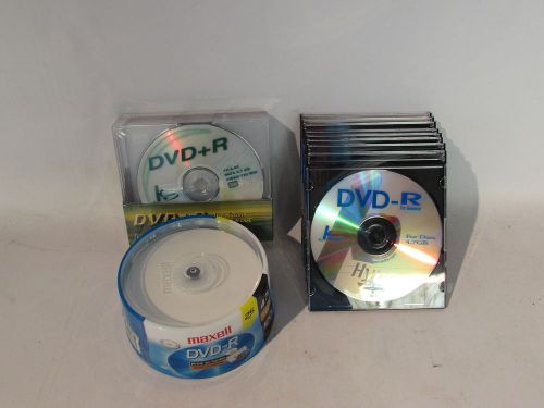 30x ASSORTED LOT MAXWELL 4.7GB DVD-R DVD RECORDABLE BLANK DISCS (C9-T-38B) TW