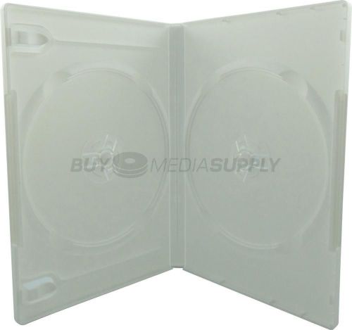 14mm Standard White Double 2 Discs DVD Case - 200 Pack
