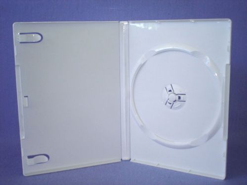 75 Premium Grade NEW Single White DVD Case, Standard size