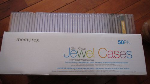 Memorex Slim Clear Jewel Cases, 48pk
