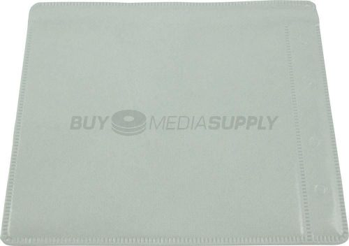 Non woven White Plastic Sleeve CD/DVD Double-sided Style #2 - 5000 Pack