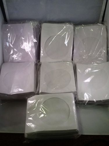700 CD/ DVD White Paper SLEEVES w/Flap (Accessories, Storage, Protect, Organize)