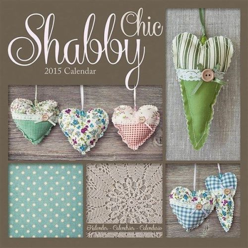 NEW 2015 Shabby Chic Wall Calendar by Avonside- Free Priority Shipping!